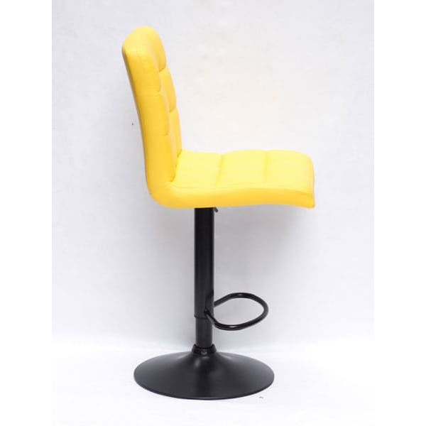Барный стул Onder Mebli Augusto BAR BK-BASE Желтый 1006 Экокожа-3