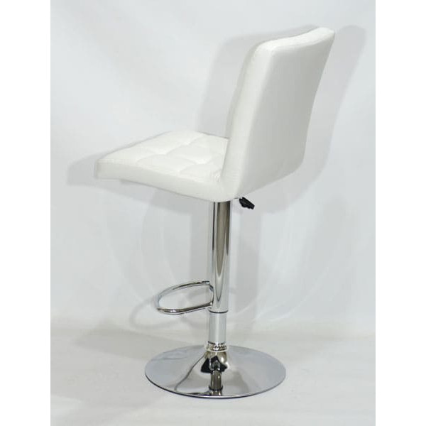 Барний стілець Onder Mebli Augusto BAR CH-BASE Білий Екошкіра-2