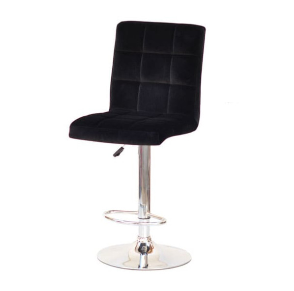 Барный стул Onder Mebli Augusto BAR CH-BASE Черный B-1011 Бархат-1
