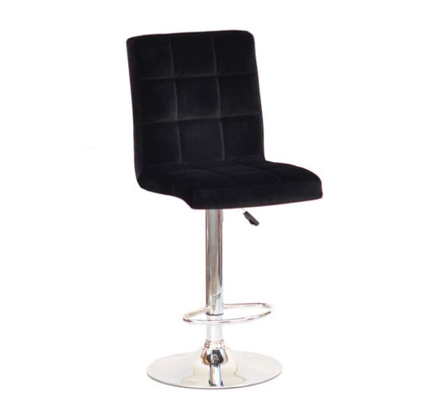 Барный стул Onder Mebli Augusto BAR CH-BASE Черный B-1011 Бархат-0