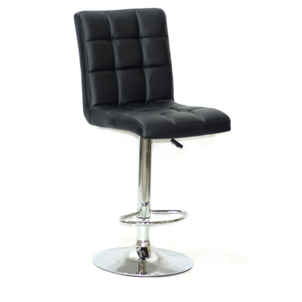 Барный стул Onder Mebli Augusto BAR CH-BASE Черный Экокожа-0