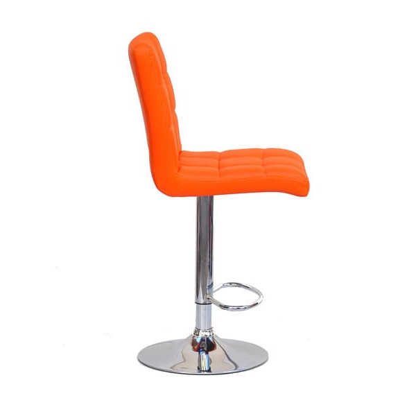 Барний стілець Onder Mebli Augusto BAR CH-BASE Оранж 1012 Екошкіра-2