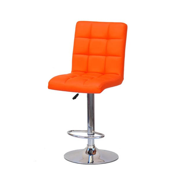 Барний стілець Onder Mebli Augusto BAR CH-BASE Оранж 1012 Екошкіра-1