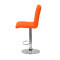 Барный стул Onder Mebli Augusto BAR CH-BASE Оранж 1012 Экокожа-3-thumb