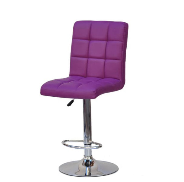 Барний стілець Onder Mebli Augusto BAR CH-BASE Пурпурний 1010 Екошкіра-1