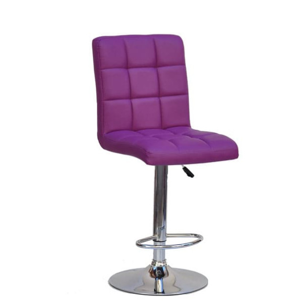 Барний стілець Onder Mebli Augusto BAR CH-BASE Пурпурний 1010 Екошкіра-0