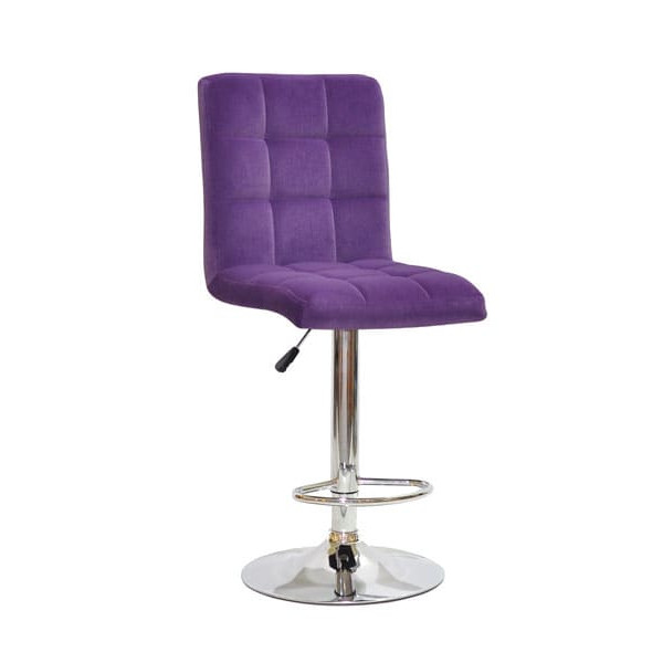 Барний стілець Onder Mebli Augusto BAR CH-BASE Пурпуровий B-1013 Оксамит-0