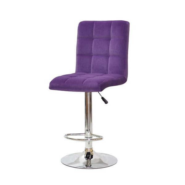 Барний стілець Onder Mebli Augusto BAR CH-BASE Пурпуровий B-1013 Оксамит-1