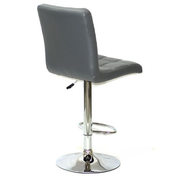 Барный стул Onder Mebli Augusto BAR CH-BASE Серый 1001 Экокожа-3