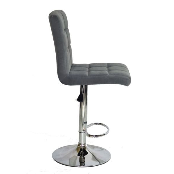 Барний стілець Onder Mebli Augusto BAR CH-BASE Сірий B-1004 Оксамит-2