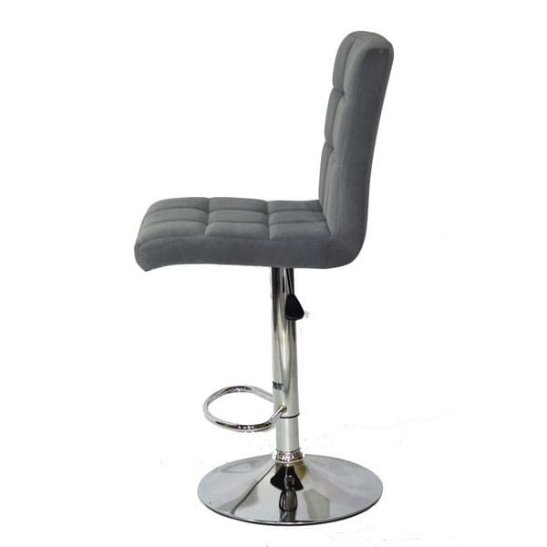 Барний стілець Onder Mebli Augusto BAR CH-BASE Сірий B-1004 Оксамит-3