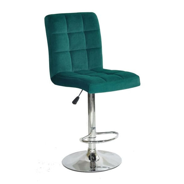 Барний стілець Onder Mebli Augusto BAR CH-BASE Зелений B-1003 Оксамит-0