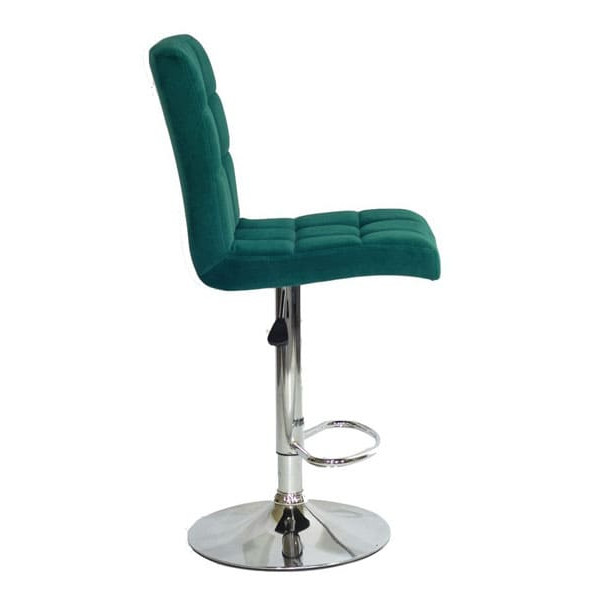 Барний стілець Onder Mebli Augusto BAR CH-BASE Зелений B-1003 Оксамит-2