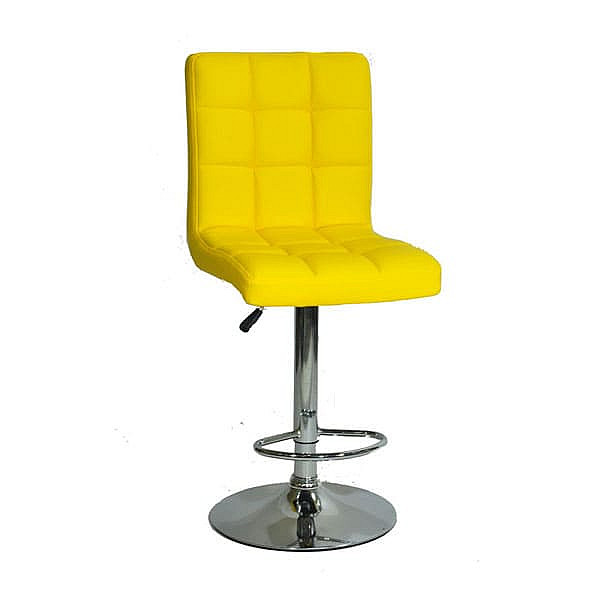 Барный стул Onder Mebli Augusto BAR CH-BASE Желтый 1006 Экокожа-0