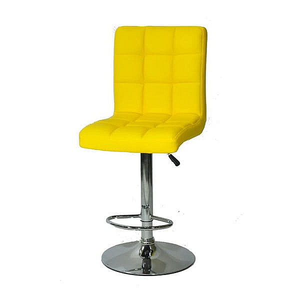 Барный стул Onder Mebli Augusto BAR CH-BASE Желтый 1006 Экокожа-3