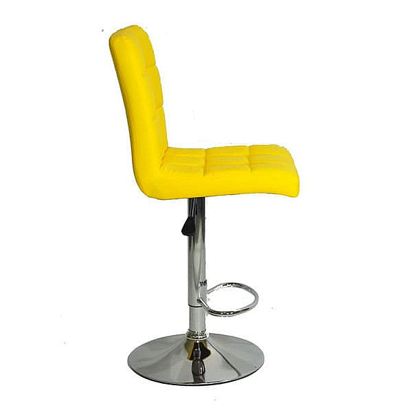 Барный стул Onder Mebli Augusto BAR CH-BASE Желтый 1006 Экокожа-2