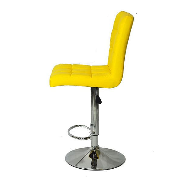 Барный стул Onder Mebli Augusto BAR CH-BASE Желтый 1006 Экокожа-1