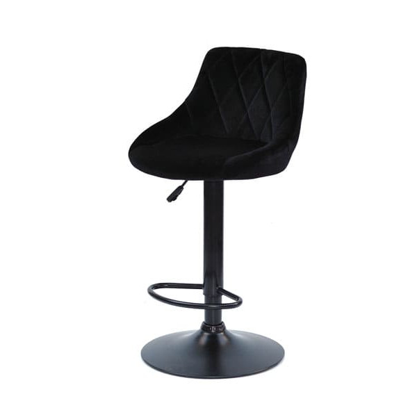 Барний стілець Onder Mebli Foro BAR BK-BASE Чорний B-1011 Оксамит-1