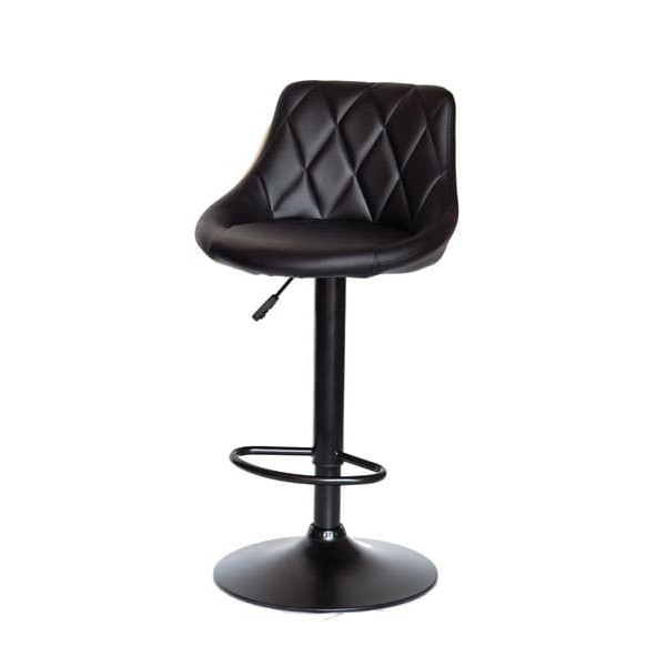 Барний стілець Onder Mebli Foro BAR BK-BASE Чорний Екошкіра-2