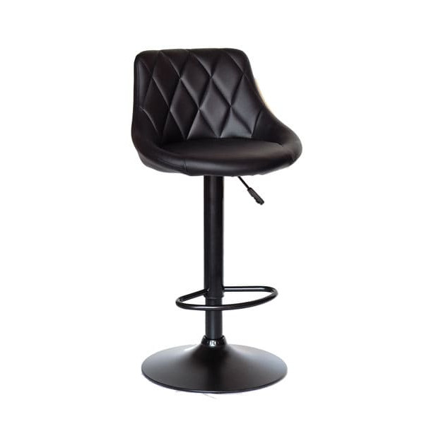 Барний стілець Onder Mebli Foro BAR BK-BASE Чорний Екошкіра-3