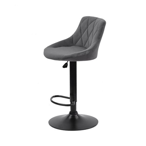 Барный стул Onder Mebli Foro BAR BK-BASE Серый B-1004 Бархат-1