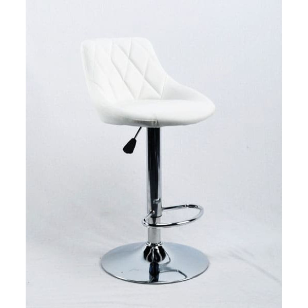 Барний стілець Onder Mebli Foro BAR CH-BASE Білий Екошкіра-0