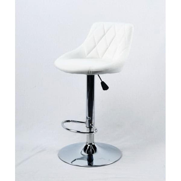 Барний стілець Onder Mebli Foro BAR CH-BASE Білий Екошкіра-1