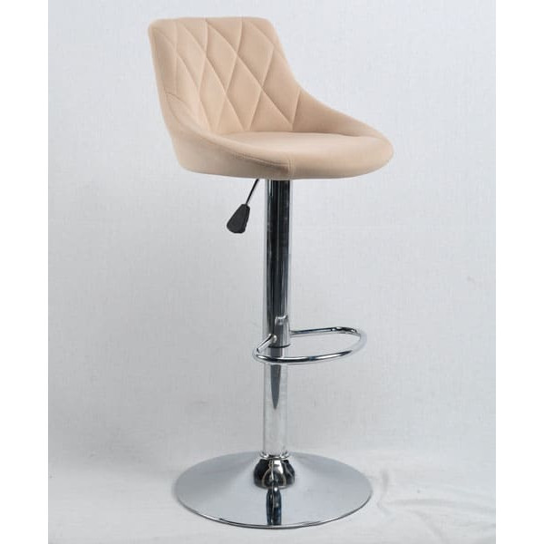 Барный стул Onder Mebli Foro BAR CH-BASE Бежевый B-1005 Бархат-0