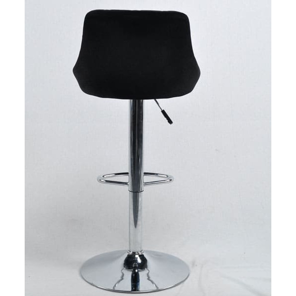 Барний стілець Onder Mebli Foro BAR CH-BASE Чорний B-1011 Оксамит-3