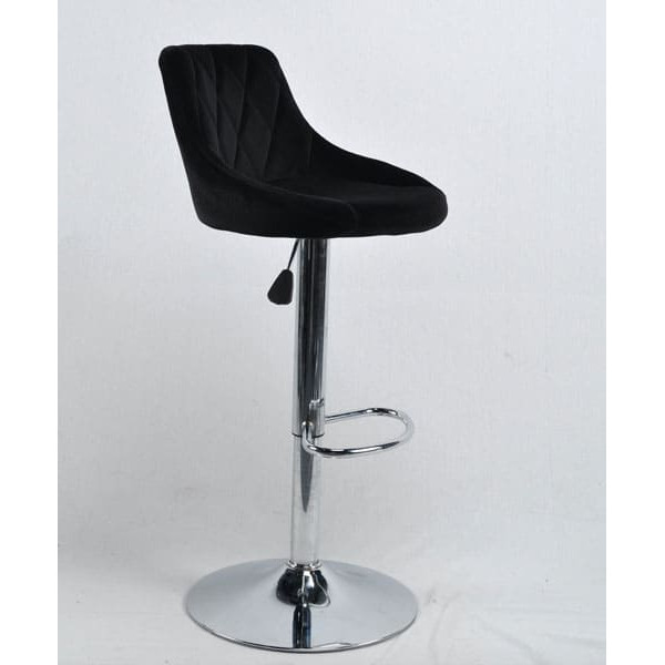 Барний стілець Onder Mebli Foro BAR CH-BASE Чорний B-1011 Оксамит-0