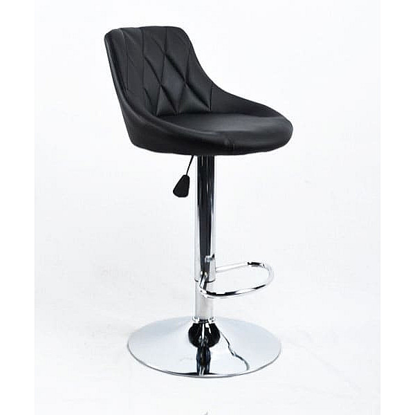 Барний стілець Onder Mebli Foro BAR CH-BASE Чорний Екошкіра-0
