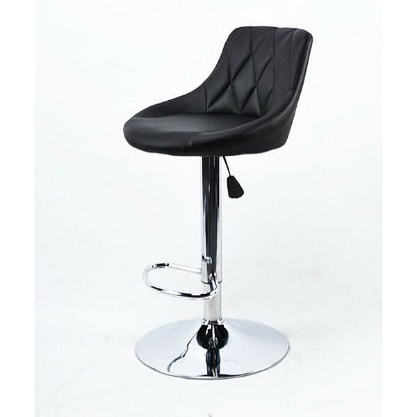 Барний стілець Onder Mebli Foro BAR CH-BASE Чорний Екошкіра-1