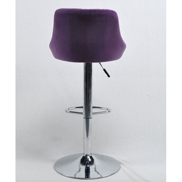 Барний стілець Onder Mebli Foro BAR CH-BASE Пурпуровий B-1013 Оксамит-3