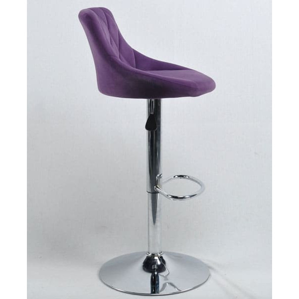 Барний стілець Onder Mebli Foro BAR CH-BASE Пурпуровий B-1013 Оксамит-2