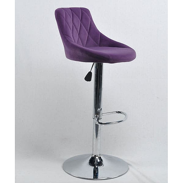 Барний стілець Onder Mebli Foro BAR CH-BASE Пурпуровий B-1013 Оксамит-0