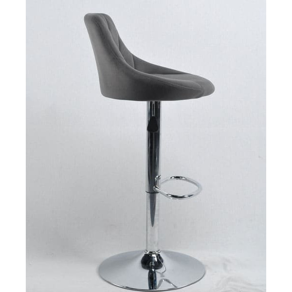 Барный стул Onder Mebli Foro BAR CH-BASE Серый B-1004 Бархат-2