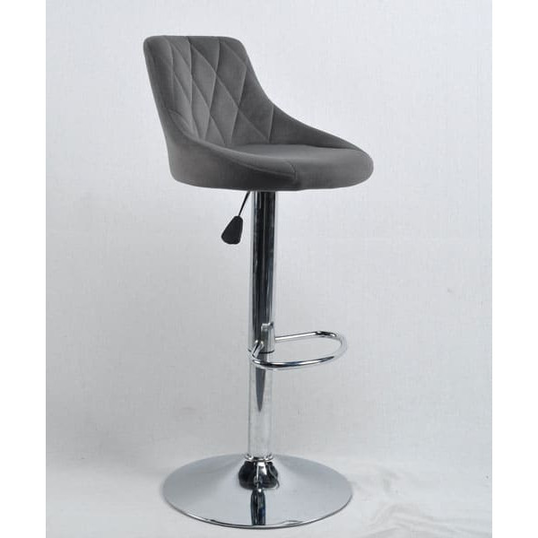 Барный стул Onder Mebli Foro BAR CH-BASE Серый B-1004 Бархат-0