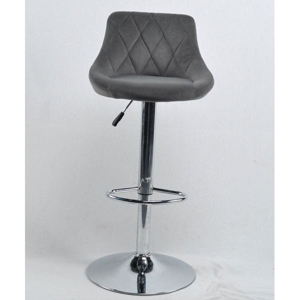 Барный стул Onder Mebli Foro BAR CH-BASE Серый B-1004 Бархат-1