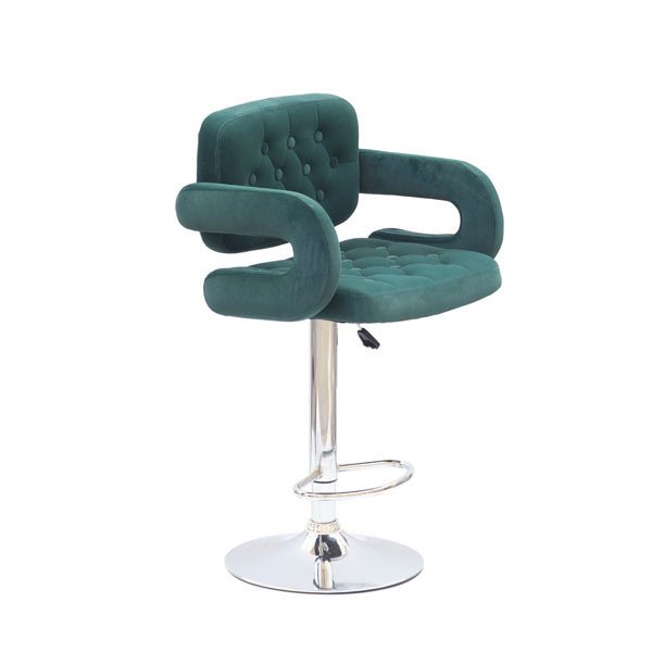 Барный стул Onder Mebli Gor BAR CH-BASE Зеленый B-1003 Бархат-0