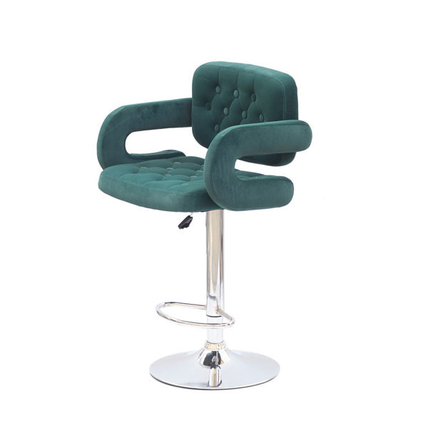 Барный стул Onder Mebli Gor BAR CH-BASE Зеленый B-1003 Бархат-1