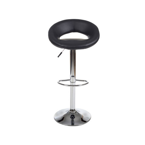 Барний стілець Onder Mebli Holy BAR CH-BASE Чорний Екошкіра-0