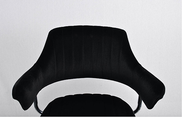 Барный стул Onder Mebli Jeff BAR CH-BASE Черный B-1011 Бархат-4