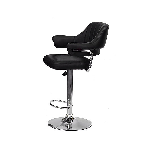 Барний стілець Onder Mebli Jeff BAR CH-BASE Чорний Екошкіра-1