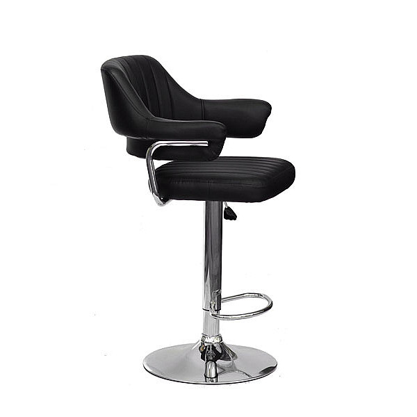 Барний стілець Onder Mebli Jeff BAR CH-BASE Чорний Екошкіра-0