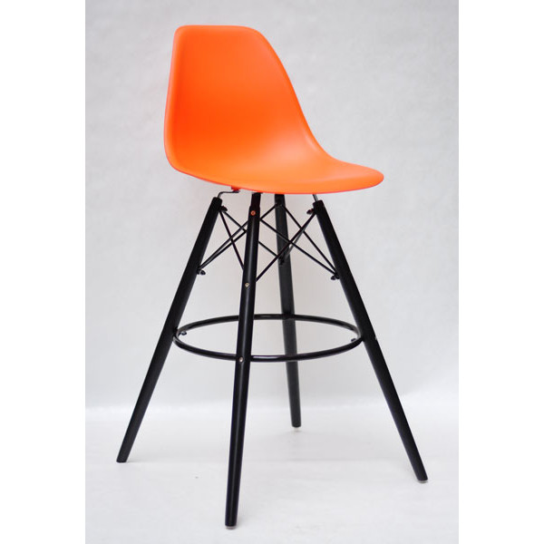 Барный стул Onder Mebli Nik BAR 75-BK Оранжевый 70-0