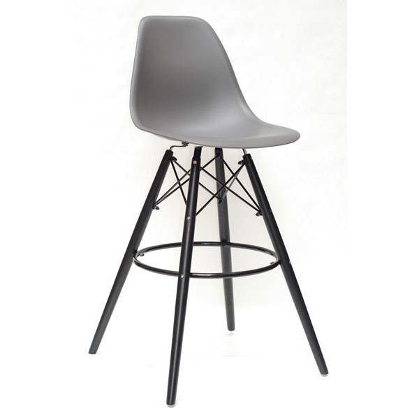 Барний стілець Onder Mebli Nik BAR 75-BK Сірий 21-0