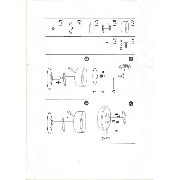 Барный стул Onder Mebli Rene BAR CH-BASE Черный Экокожа-4