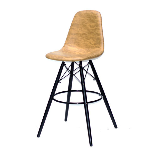 Барный стул Onder Mebli Lari BAR 75 - BK HK Желтый MR-201 Ткань-1