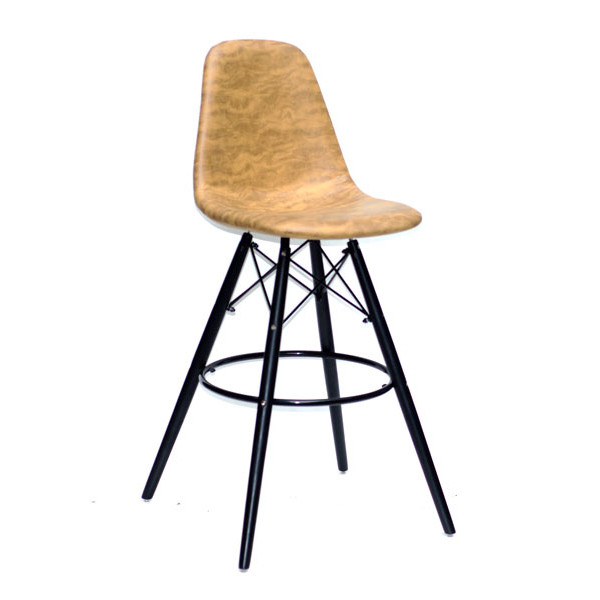 Барный стул Onder Mebli Lari BAR 75 - BK HK Желтый MR-201 Ткань-0