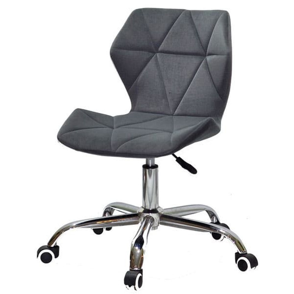 Стілець Onder Mebli Greg Office Сірий B-1004 Оксамит-1